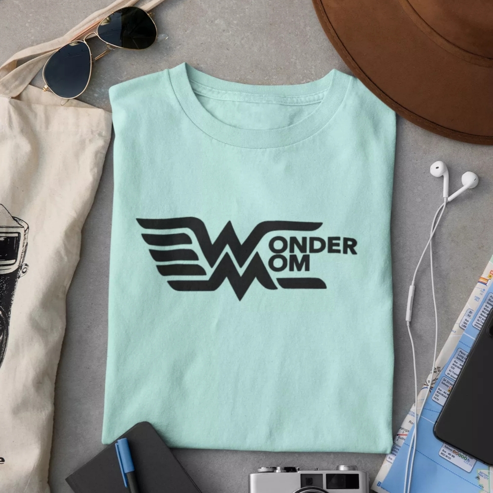 Custom Printed, Wonder Mom Tshirt